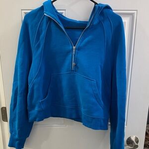 lululemon athletica Bright Blue Women's Half-Zip Sweater